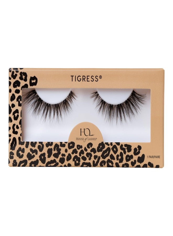House of Lashes Tigress - Dramatic, Weightless and Flexible False Lashes, 3D Faux Mink Eyelash Extensions, Sultry Cat Eye Effect - Image 1