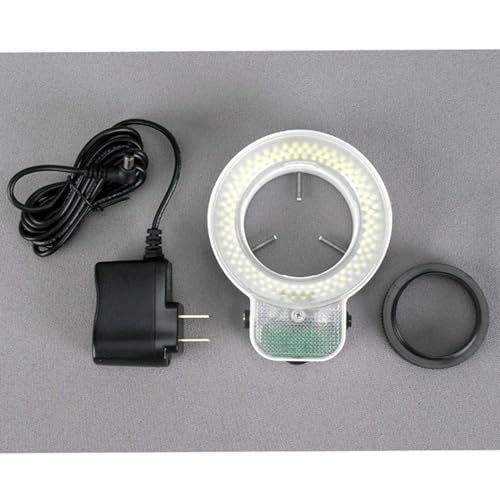AmScope LED-144S 144 LED Adjustable Microscope Compact Ring Light + Adapter - Image 2
