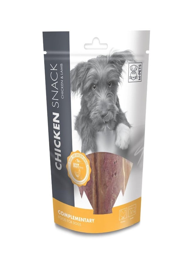 أم-بيتس مكافآت إم-بيتس للكلاب بنكهة الدجاج والضأن، غنية بالبروتين والعناصر الغذائية لدعم عملية التمثيل الغذائي للطاقة والمناعة، مطهوة ببطء، وجبات خفيفة صحية للكلاب بدون نكهات اصطناعية، لجميع سلالات الكلاب، 80 غرام - Image 1