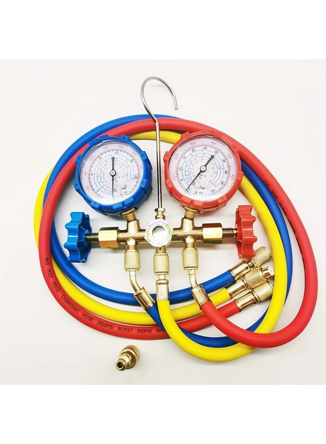 Dual Head Manifold AC Refrigeration Pressure Gauge Set 1 Set For R32 R410A R22 R134a - Image 2