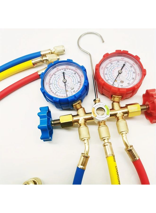Dual Head Manifold AC Refrigeration Pressure Gauge Set 1 Set For R32 R410A R22 R134a - Image 4