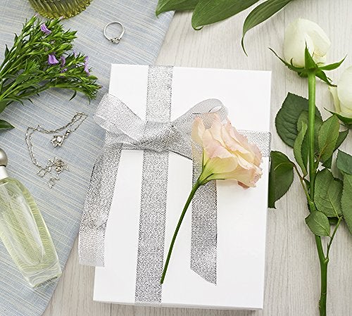 MESHA 8x5.5x1.25 20 Cotton Filled White Jewelry Gift Boxes, Kraft Cardboard Jewelry Boxes, JewelryBox for Small Business & Wearable Nails Enhancement - Image 4