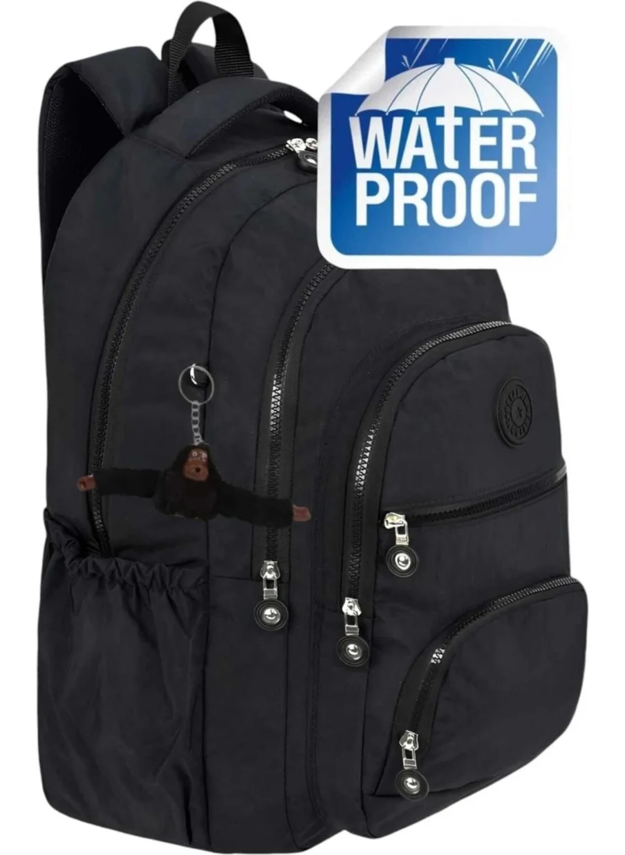 Tezzgelsin Luxury Crinkle Fabric Waterproof High School and Middle School Backpack