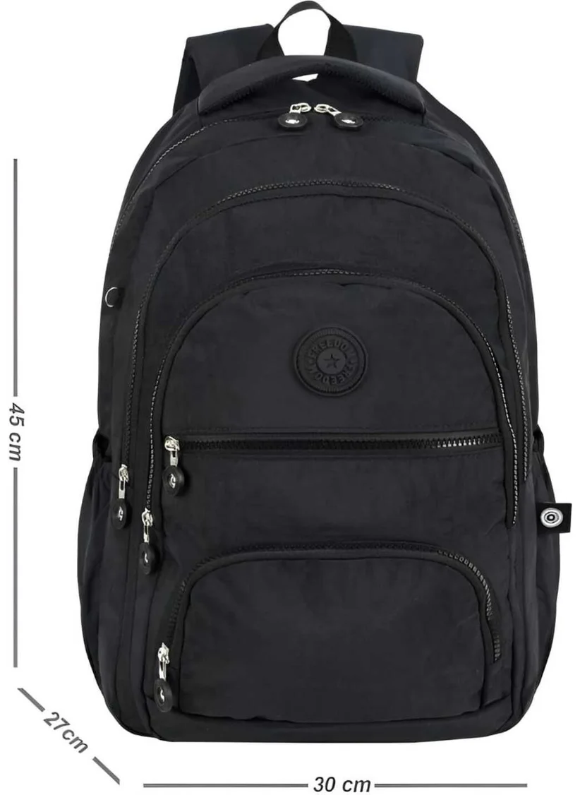 Tezzgelsin Luxury Crinkle Fabric Waterproof High School and Middle School Backpack