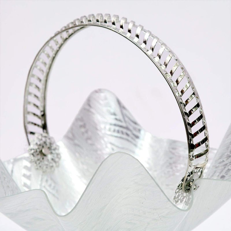 JENY JENY Acrylic Candy and Fruit Plate Dish Tableware with Home Decorative Silver  - Image 4