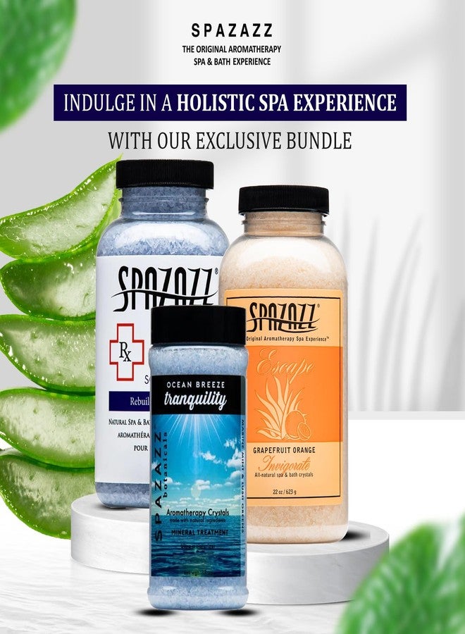 Spazazz Hot Tub Aromatherapy Crystals Bundle - 3 Pack Magnesium Bath Salt - Image 2