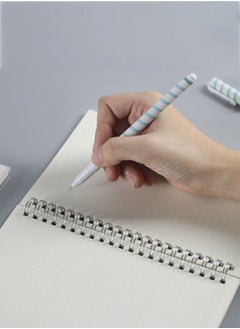 JSDUN Spiral Notebook A6, Horizontal Line Transparent Pen Thickened Pp Surface Coil Notebook Notepad, Student Learning Office Supplies Stationery 3-Piece Set  - Image 4