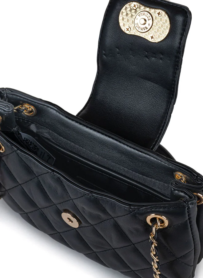 Vincci Women Quilted Shoulder Bag With Chain detail