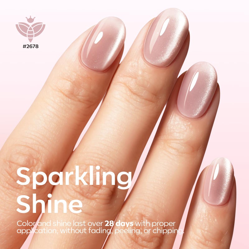 modelones Cat Eye Gel Nail Polish, 6 Colors Nude Gel Polish Pink Glitter Brown with Magnet Sparkle Galaxy Series Nail Polish Kit Soak Off Led Nail Art Manicure Salon DIY Gifts - Image 3