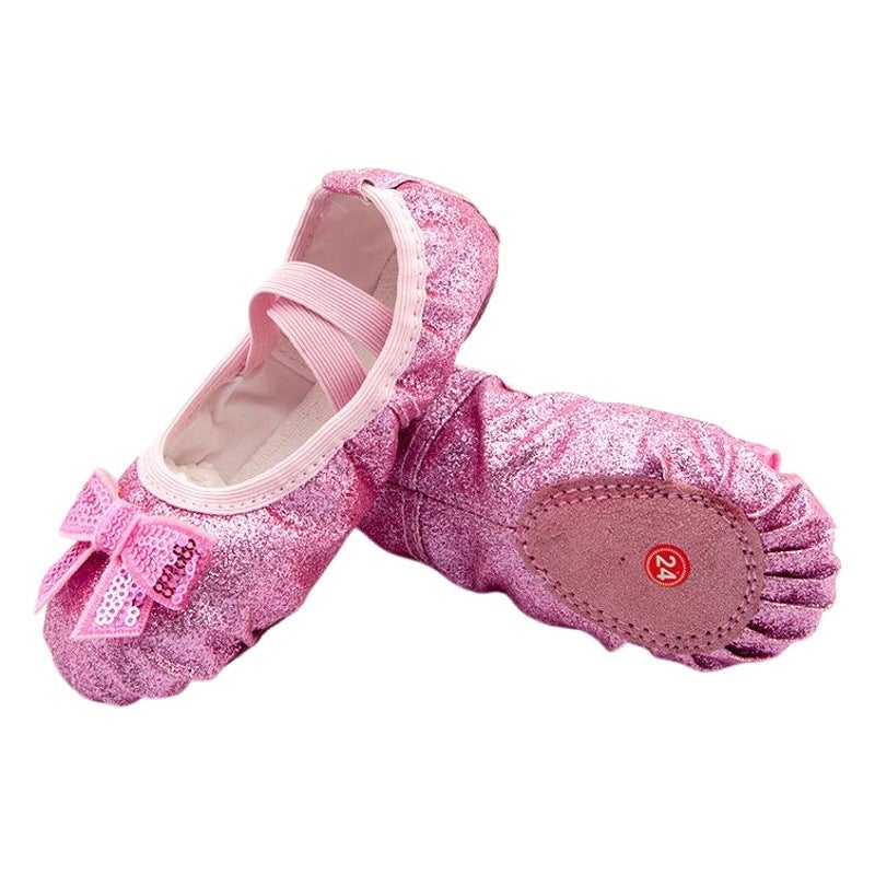 Children''s Dance shoes soft bottom practice shoes children ballet shoes girls Chinese dance performance cat claw dancing shoes - Image 1
