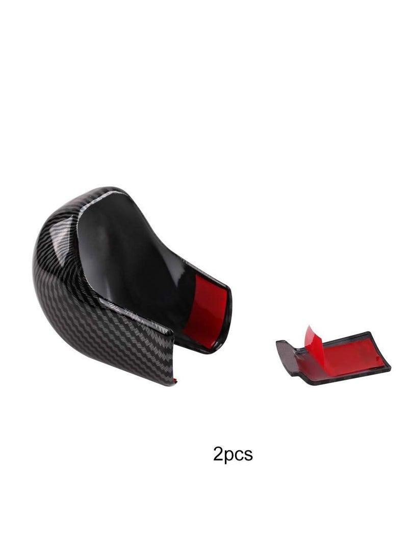 Carbon Shift Knob Cover for Tenth Generation Civic, Carbon Fiber Interior Shifter Sequins, Automatic Transmission Lever Trim, for Honda Car Decorations (for 2021/2020/ 2019/2018/ 2017/2016 Civic) - Image 4