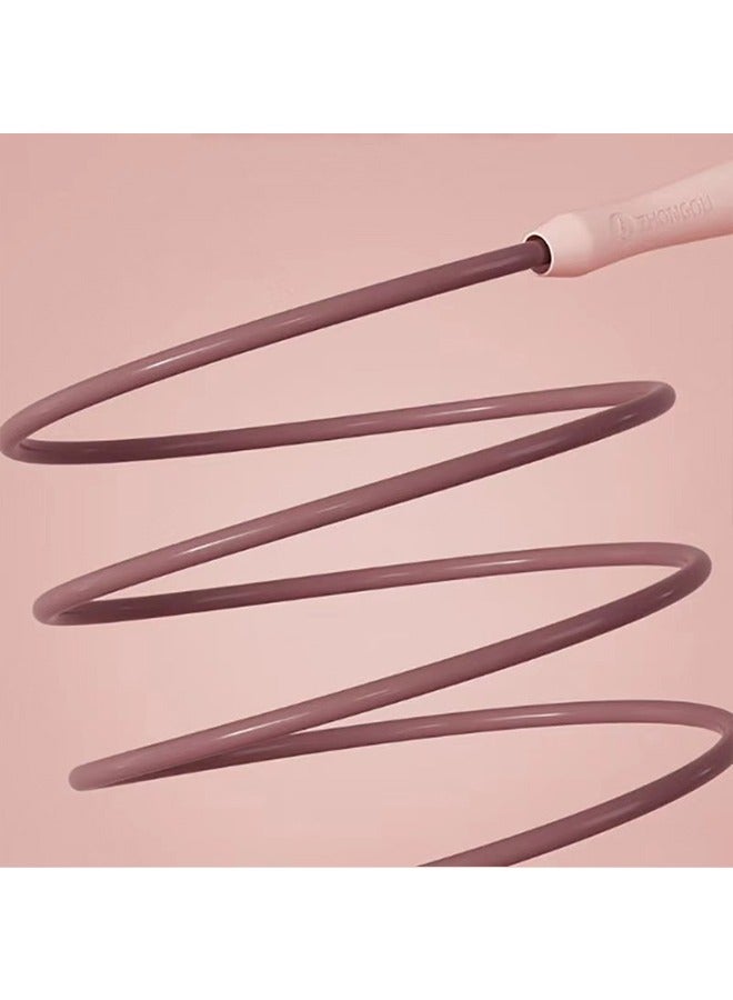 Generic Skipping Ropes Fitness Jump Rope Specialized Exercise Simple Fat Loss Racing Rope-Pink  - Image 5