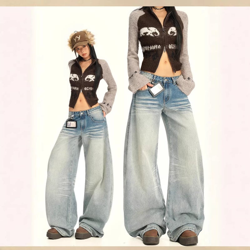 Unisex Classic Denim Jeans Loose Fit Daily Outdoor Wear - Image 5