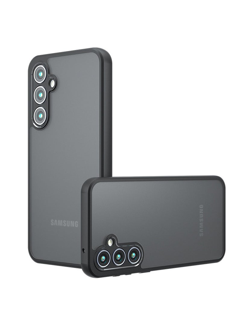 Concretization Samsung Galaxy A55 5G Case Cover Shockproof Protective Bumper Shell Lens Full Protection TPU Soft Frosted Translucent Back Anti-scratch Mobile Phone Accessories Back Cover Never-Yellow Protector - Image 1