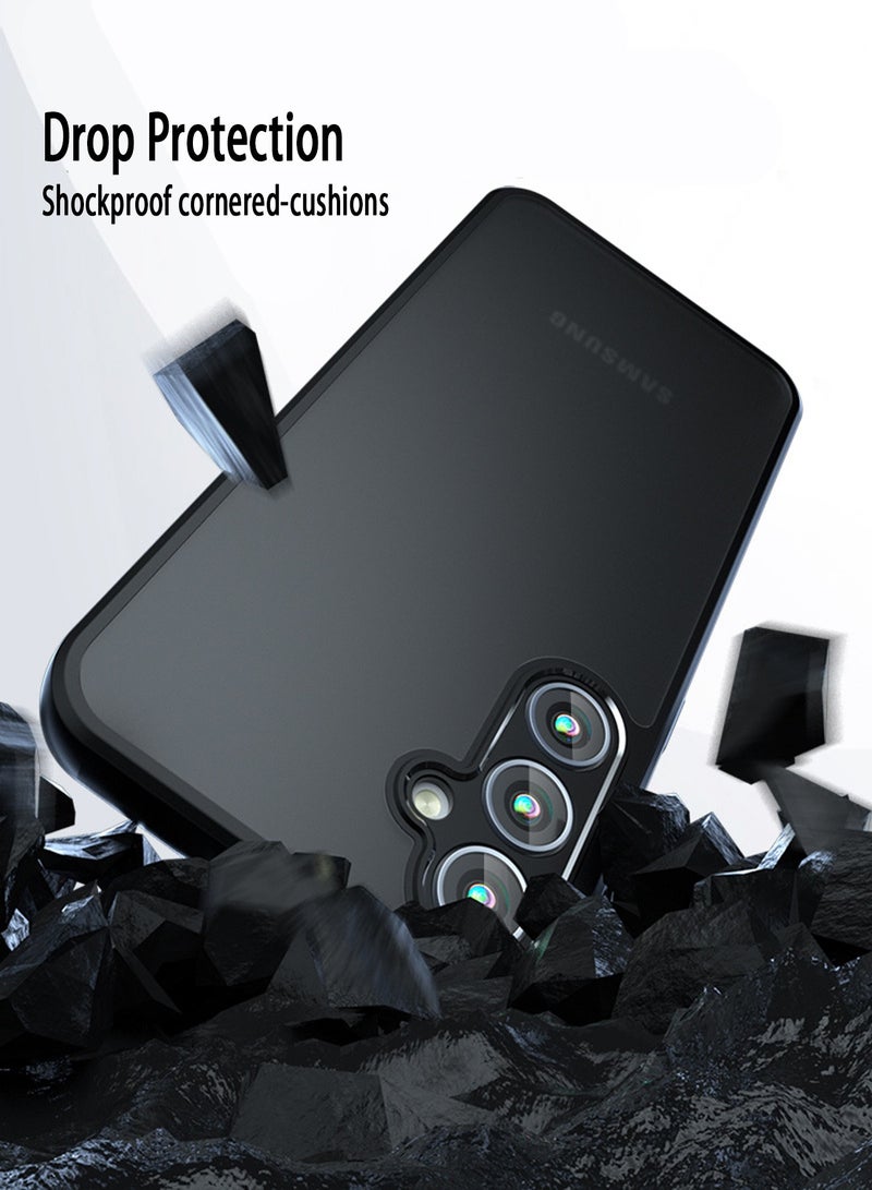 Concretization Samsung Galaxy A55 5G Case Cover Shockproof Protective Bumper Shell Lens Full Protection TPU Soft Frosted Translucent Back Anti-scratch Mobile Phone Accessories Back Cover Never-Yellow Protector - Image 3