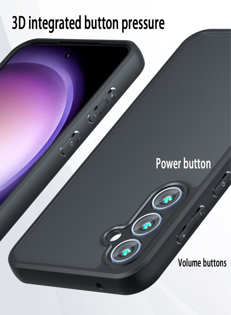 Concretization Samsung Galaxy A55 5G Case Cover Shockproof Protective Bumper Shell Lens Full Protection TPU Soft Frosted Translucent Back Anti-scratch Mobile Phone Accessories Back Cover Never-Yellow Protector - Image 5