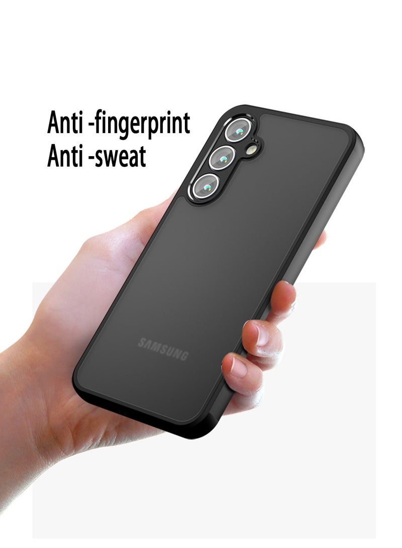 Concretization Samsung Galaxy A55 5G Case Cover Shockproof Protective Bumper Shell Lens Full Protection TPU Soft Frosted Translucent Back Anti-scratch Mobile Phone Accessories Back Cover Never-Yellow Protector - Image 2