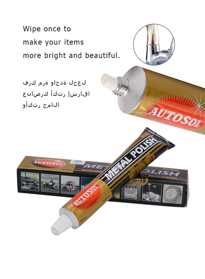 Autosol 75 mL Autosol Metal Polish for Chrome Copper Brass and More - Image 4