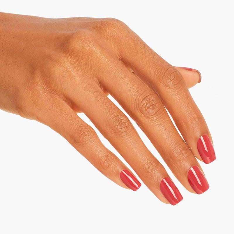 OPI Nail Lacquer My Solar Clock is Ticking | Opaque Dark Orange CrÃ¨me Chip Resistant Nail Polish | Peru Collection - Image 4