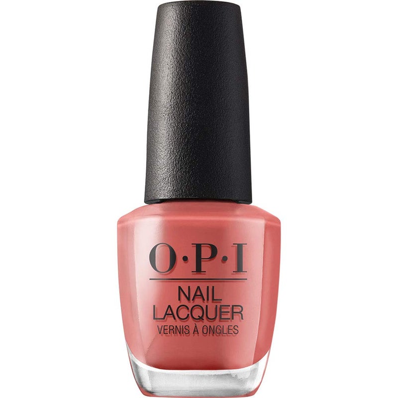 OPI Nail Lacquer My Solar Clock is Ticking | Opaque Dark Orange CrÃ¨me Chip Resistant Nail Polish | Peru Collection - Image 1