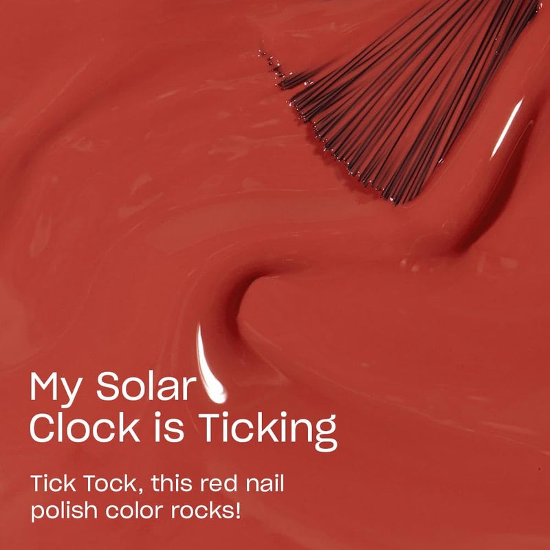 OPI Nail Lacquer My Solar Clock is Ticking | Opaque Dark Orange CrÃ¨me Chip Resistant Nail Polish | Peru Collection - Image 2
