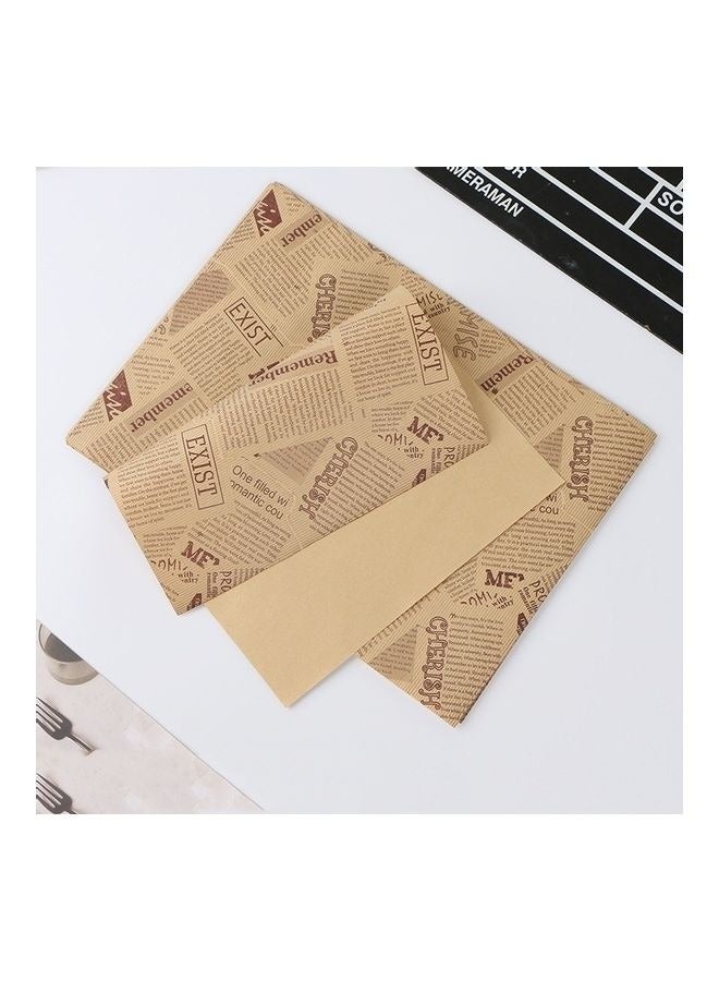 50pcs Thick Kraft Cake Greaseproof Baking Paper Multicolour-Deli Paper Sheets Sandwich Wrap, Grease Proof Deli Wrappers  - Image 2