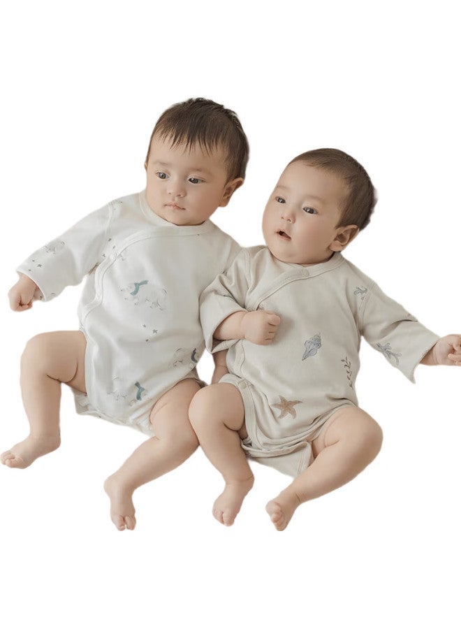 Good bear Guaiqi Xiong Baby Pure Cotton Onesie, Autumn And Winter Newborn Clothes, Infant Bodysuit, Baby Romper, Autumn Outfit - Image 1