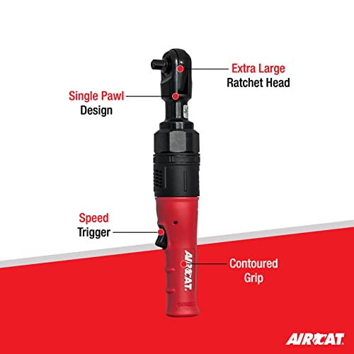 AIRCAT Pneumatic Tools 805-HT High Torque Ratchet Wrench 130 ft-lbs - 3/8-Inch - Image 2