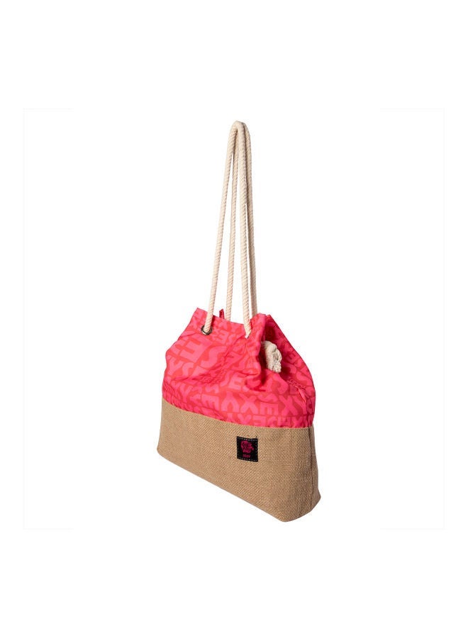 Biggdesign Moods Up Beach Shoulder Bag PinkBeige - Image 2
