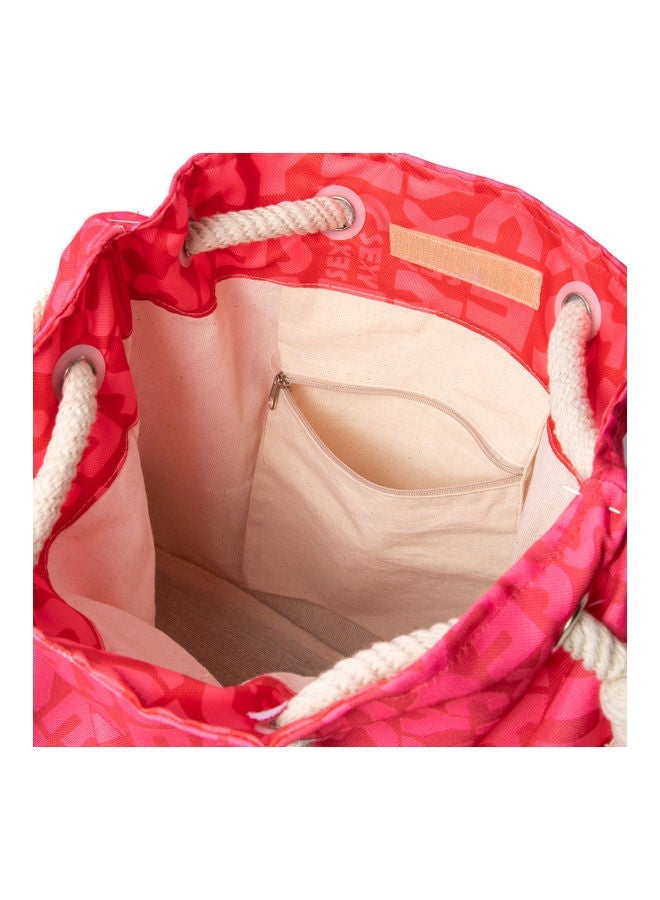 Biggdesign Moods Up Beach Shoulder Bag PinkBeige - Image 5