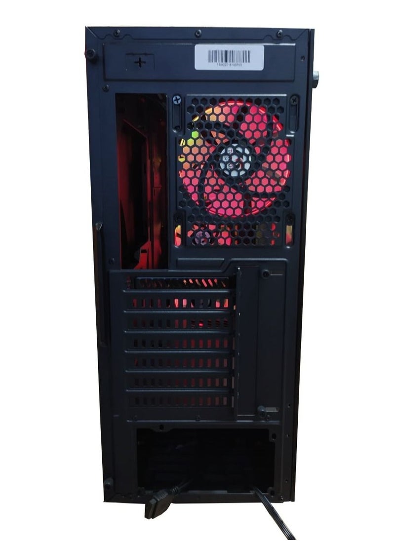 Tortox - Tortox Shadow Aura Double Tempered Glass PC Gaming Case with 4 RGB Fans - Image 1