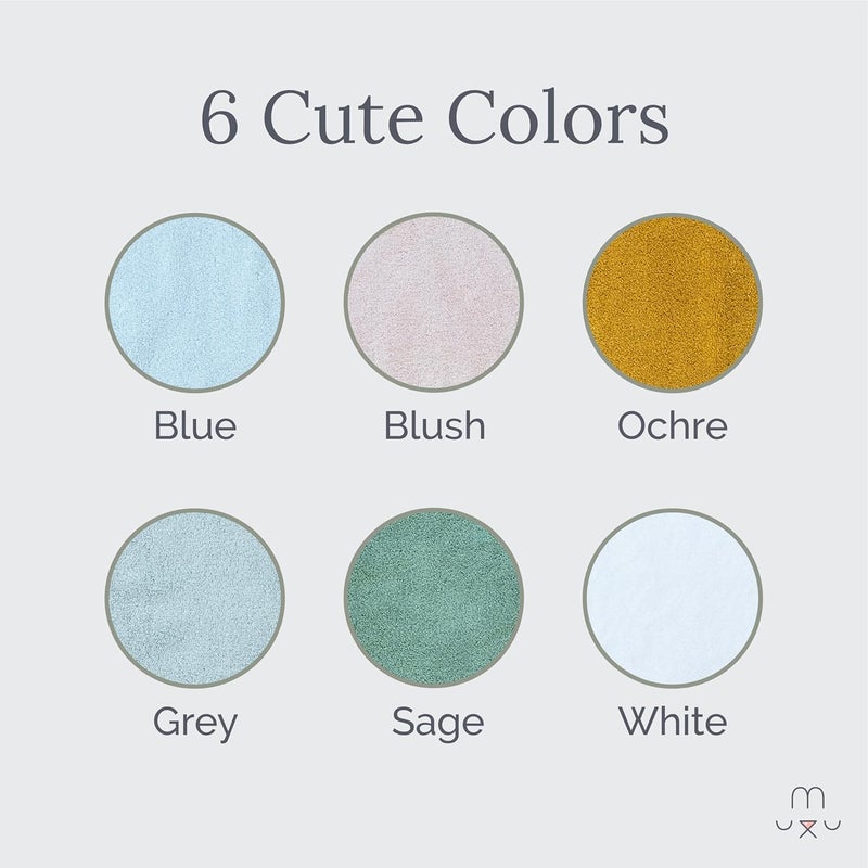 Natemia Towel Poncho Kids Blue  100 Organic Turkish Cotton  Machine Washable Poncho Towel for Girls Boys Soft on Sensitive Skin  Toddler Hooded Beach Towels  Perfect Baby Registry Gift 23T - Image 3