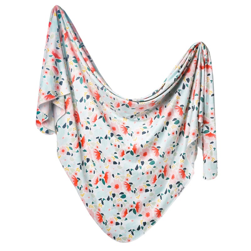 Copper Pearl Large Premium Knit Baby Swaddle Receiving Blanket Leilani