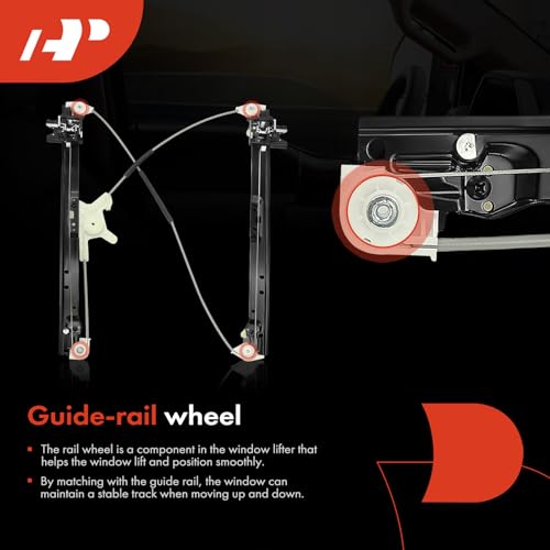 A-Premium منظم نافذة كهربائية A-Premium بدون محرك متوافق مع لاند روفر رينج روفر سبورت 2014-2019 جانب السائق الأمامي - Image 5