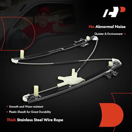 A-Premium منظم نافذة كهربائية A-Premium بدون محرك متوافق مع لاند روفر رينج روفر سبورت 2014-2019 جانب السائق الأمامي - Image 4