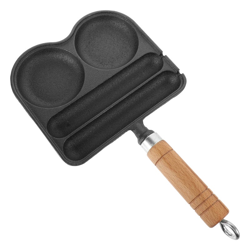 🍳 مقلاة بيض غير لاصقة مثالية لإعداد الإفطار من الحديد الزهر المتين - Image 4