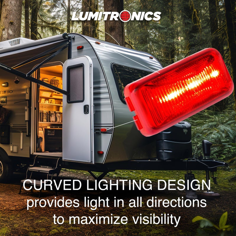 Lumitronics RV Model 19 Series Thin Line Sealed LED Marker/Clearance Light (Red) - Image 2
