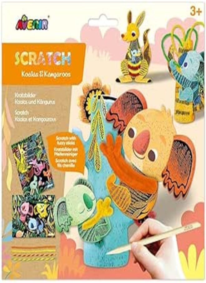 Avenir - Avenir Scratch With Fuzzy Sticks-Koala & Kangaroos - Image 1