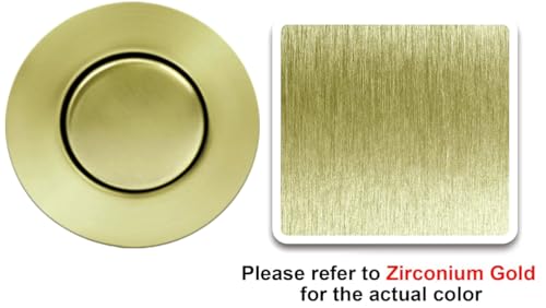 CLEESINK Sink Top Air Switch Kit Garbage Disposal Part by CLEESINK (LONG/3.5", Brushed Gold) - Image 2