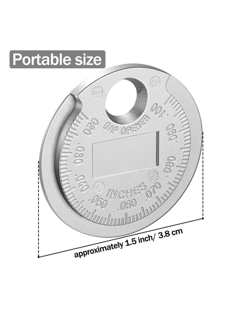 KASTWAVE Spark Plug Tool, KASTWAVE Spark Plug Gauge Measuring Tool Wire Spark Plug Gauge Tool Scaled from 0.020 to 0.100 Inch Spark Plug Gapping Tool Spark Plug Gauge Gap Tool Spark Plug Adjustment Tool  - Image 2