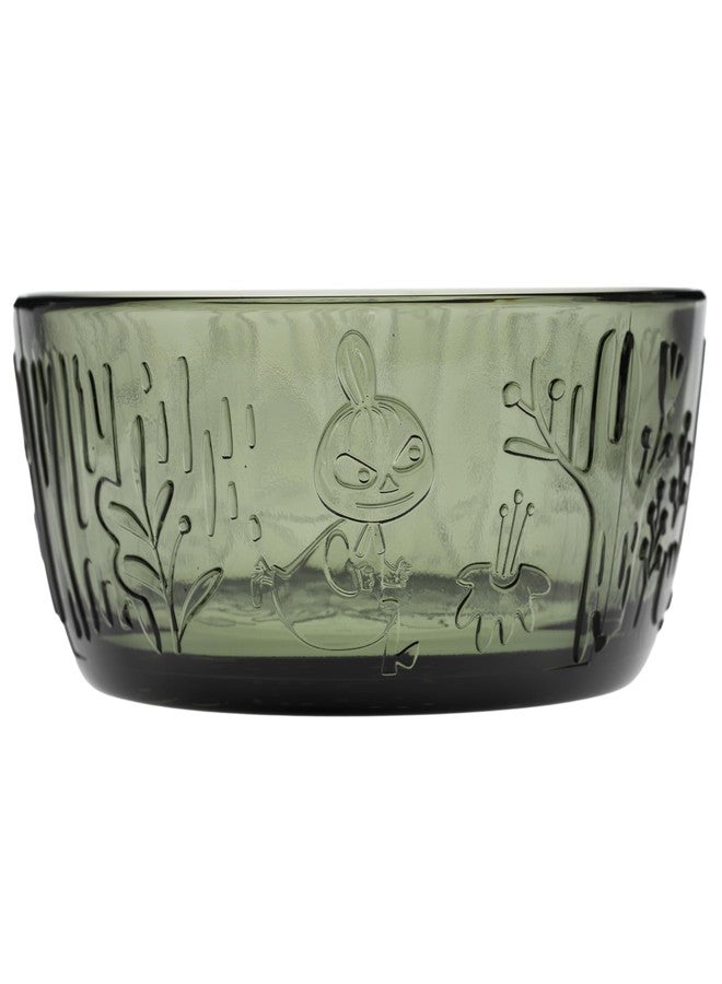 Arabia Moomin Glass Bowl 11.8oz Pine Green - Image 1