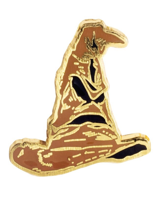 هاري بوتر دبابيس هاري بوتر مطلية بالمينا، مجموعة من 3 قطع - قبعة التوزيع، شعار هوجورتس، رصيف 9 3/4 - دبوس معدني قابل للتجميع - مرخص رسميًا - هدية عيد الحب وعيد الفصح للأطفال، الأولاد والبنات - Image 4