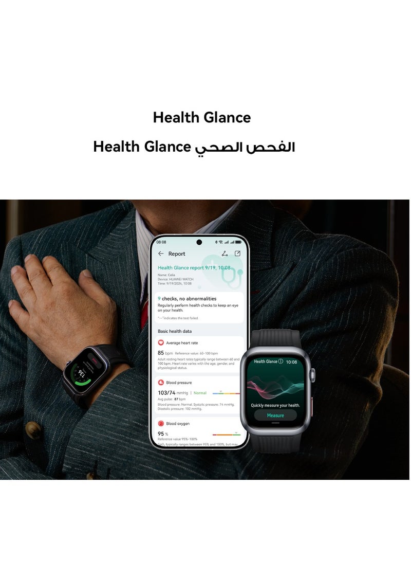 HUAWEI WATCH D2 Smartwatch, 1.82" AMOLED Touch display, Blood Pressure Monitoring, Slim Design, Bluetooth Calling, Compatible with iOS Android, 6 months HUAWEI care+, Free Smart Scale, Gold - Image 5
