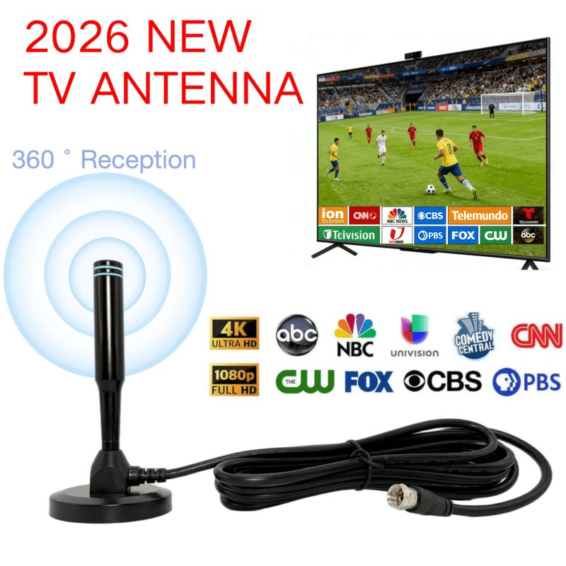 Universal 4K 300 Mile TV Antenna 360 Degree HDTV No Set Top Box Needed - Image 3