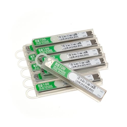 Unger Commercial Replacement Stainless Steel Blades – Case of 100, 4-Inch High-Performance, Heavy Duty Blades for Professional Scrapers, RB100 - Image 1