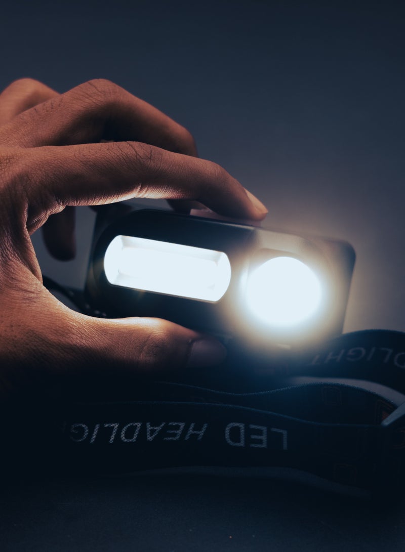 KRYPTON Double Headlight, Lithium Battery, 3W LED Light, KNHL5400 | 3W Cob Light | 5hrs Working | Headlight for Kids &Adults for Running Fishing Camping | Durable Light - Image 5