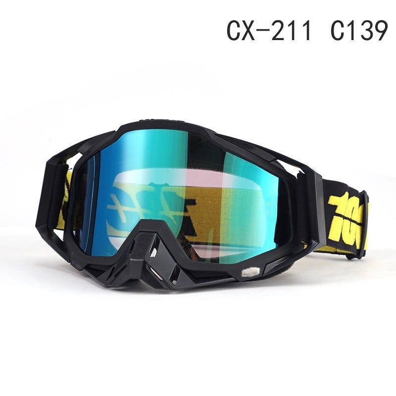 1nn u/n Off-Road Motorcycle Goggles | Windproof Ski and Riding Eyewear, Full-Frame PC Lens, Interchangeable Lenses, Unisex - Image 1