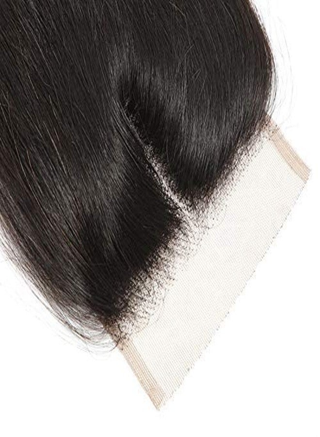 Kabello Free Part 4x4 Virgin Human Hair Topper/Closure For Women 20” Brown Pack Of 1 - Image 4