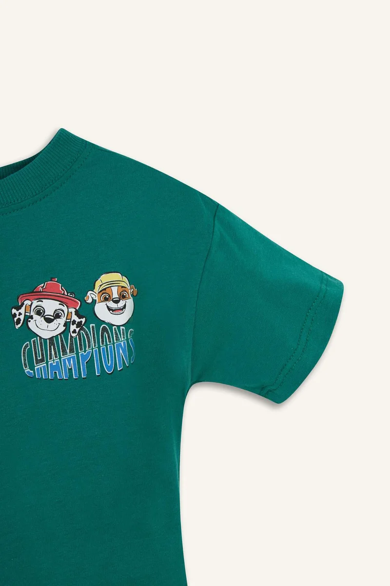 ديفاكتو Baby Boy Regular Fit PAW Patrol Licensed Short Sleeve T-Shirt