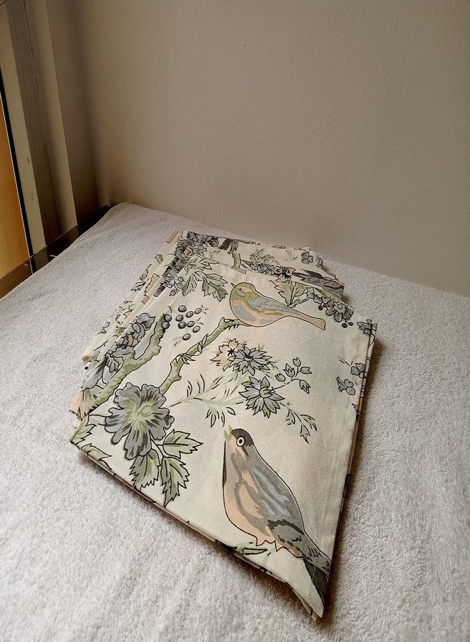 GURU JEE™ Table Napkin Cotton 18x18 Inch 100% Cotton Dinner Napkins Printed Bird and Flower Soft Cotton Napkin for Everyday Use Set of 6 Washable - Image 3